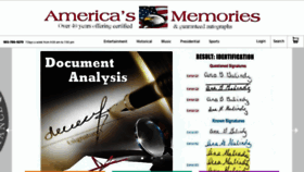 What Americasmemories.com website looked like in 2020 (4 years ago)