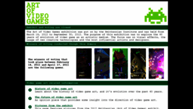 What Artofvideogames.org website looked like in 2020 (4 years ago)