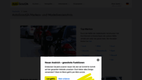 What Autokatalog.autoscout24.de website looked like in 2020 (4 years ago)