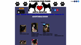 What Apassionforpaws.org website looked like in 2020 (4 years ago)