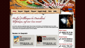 What Angels-magic-line.de website looked like in 2020 (4 years ago)