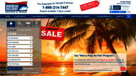 What Americandiscountcruises.com website looked like in 2020 (4 years ago)