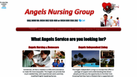 What Angelsnursinggroup.com website looked like in 2020 (4 years ago)