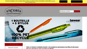 What Ascoria-creations.fr website looked like in 2020 (4 years ago)