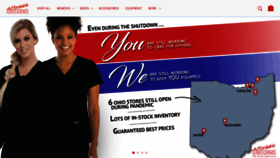 What Affuniforms.com website looked like in 2020 (4 years ago)