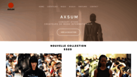 What Axsum.fr website looked like in 2020 (4 years ago)