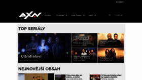 What Axn.cz website looked like in 2020 (4 years ago)