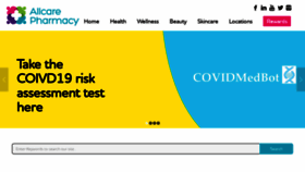 What Allcarepharmacy.ie website looked like in 2020 (5 years ago)