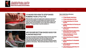 What Anklepain.info website looked like in 2020 (3 years ago)