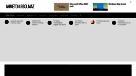 What Ahmetonursolmaz.com.tr website looked like in 2020 (4 years ago)
