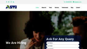What Astu.co.in website looked like in 2020 (4 years ago)