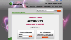 What Anwalt24.ws website looked like in 2020 (3 years ago)