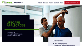 What Applecrossphysiotherapy.com.au website looked like in 2020 (4 years ago)