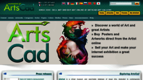 What Artscad.com website looked like in 2020 (4 years ago)