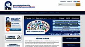 What Abcab.org website looked like in 2020 (5 years ago)