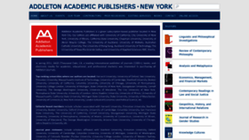 What Addletonacademicpublishers.com website looked like in 2020 (4 years ago)