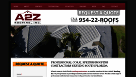 What A2zroofingexperts.com website looked like in 2020 (4 years ago)