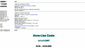 What Annelisecoste.com website looked like in 2020 (4 years ago)