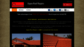 What Aapexroofrepairs.com website looked like in 2020 (5 years ago)