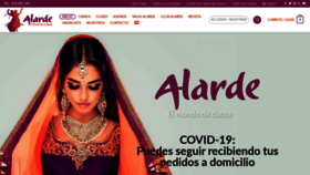 What Alarde.com website looked like in 2020 (4 years ago)