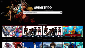 What Animespro.com website looked like in 2020 (4 years ago)