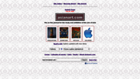 What Asianart.com website looked like in 2020 (3 years ago)