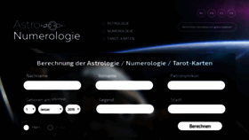 What Astronumerologie.de website looked like in 2020 (4 years ago)