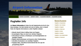 What Airport-information.de website looked like in 2020 (3 years ago)