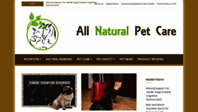 What Allnaturalpetcare.com website looked like in 2020 (4 years ago)