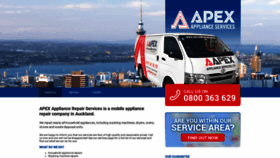 What Apexappliances.co.nz website looked like in 2020 (4 years ago)