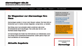 What Alarmanlagen-abc.de website looked like in 2020 (4 years ago)