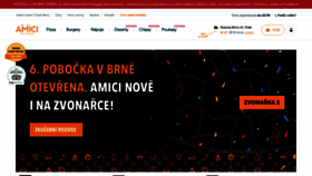 What Amici.cz website looked like in 2020 (4 years ago)
