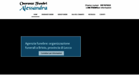What Alessandraonoranzefunebri.com website looked like in 2020 (4 years ago)