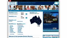 What Australiandoctorsdirectory.com.au website looked like in 2020 (4 years ago)