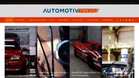 What Automotivpress.fr website looked like in 2020 (3 years ago)