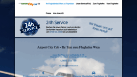 What Airportcitycab.at website looked like in 2020 (3 years ago)