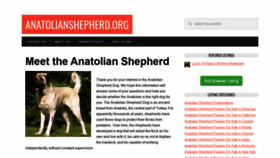 What Anatolianshepherd.org website looked like in 2020 (4 years ago)