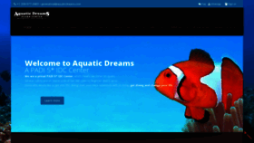 What Aquaticdreams.com website looked like in 2020 (4 years ago)