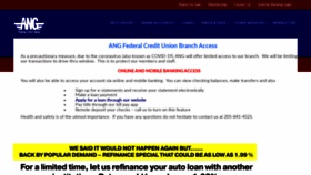 What Angfcu.org website looked like in 2020 (3 years ago)