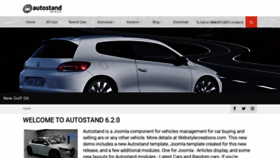 What Autostand.net website looked like in 2020 (4 years ago)
