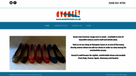 What Avantishoes.co.uk website looked like in 2020 (3 years ago)