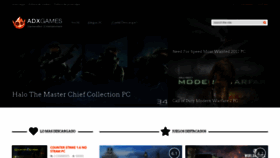 What Adxgames.net website looked like in 2020 (4 years ago)