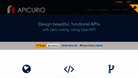 What Apicur.io website looked like in 2020 (4 years ago)