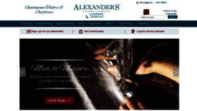 What Alexandersoflondon.com website looked like in 2020 (5 years ago)