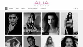 What Aliamodels.com website looked like in 2020 (3 years ago)