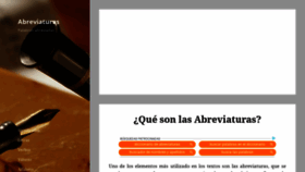 What Abreviaturade.org website looked like in 2020 (3 years ago)