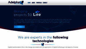 What Adelphatech.com website looked like in 2020 (3 years ago)