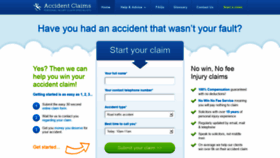 What Accidentclaims.org website looked like in 2020 (3 years ago)