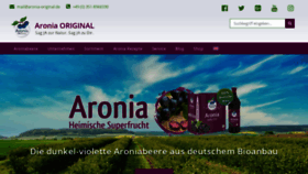 What Aronia-original.de website looked like in 2020 (3 years ago)