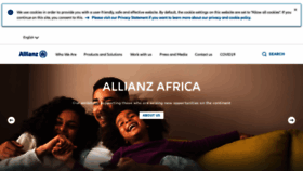 What Allianz-africa.com website looked like in 2020 (4 years ago)